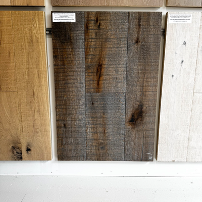 Boston Engineered Real Wood Oak Smoked Grey Stained UV Oiled with a Bandsawn Finish